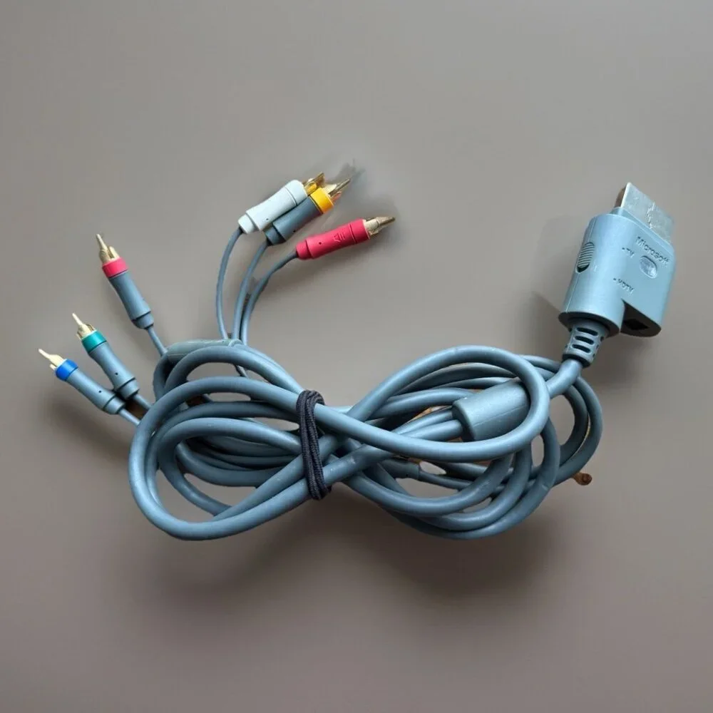 Genuine OEM Microsoft Xbox 360 Component HD‎ AV Cable Composite RCA HDTV TESTED